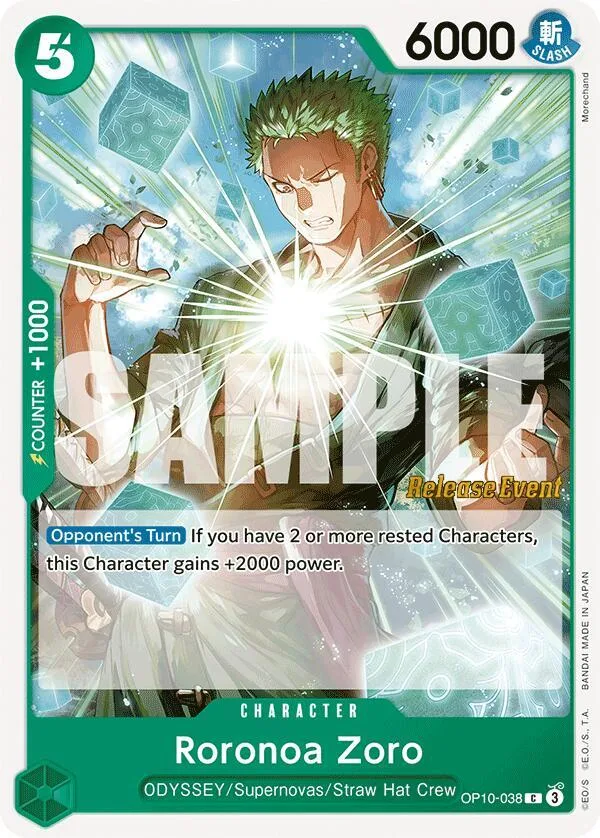 Roronoa Zoro card front