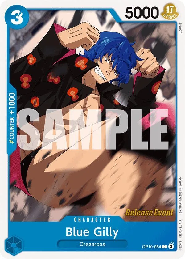 Blue Gilly card front