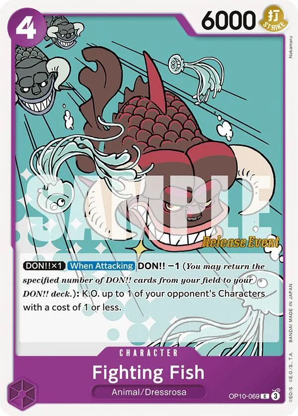 Fighting Fish card front