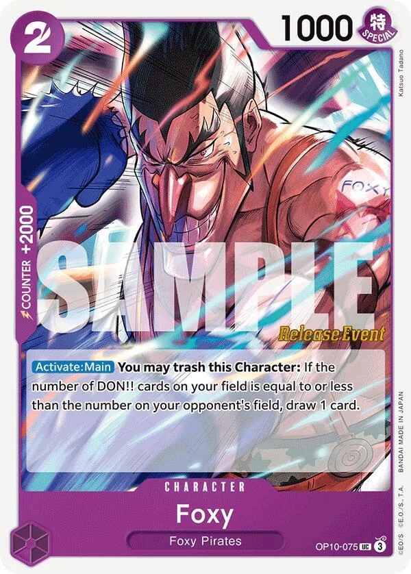 Foxy card front