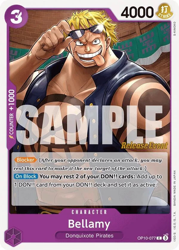 Bellamy card front