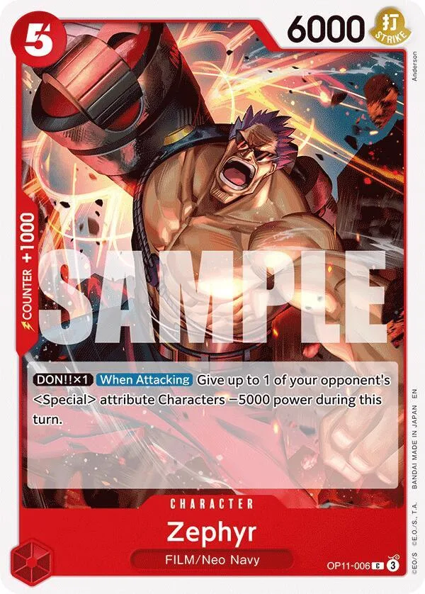 Zephyr card front
