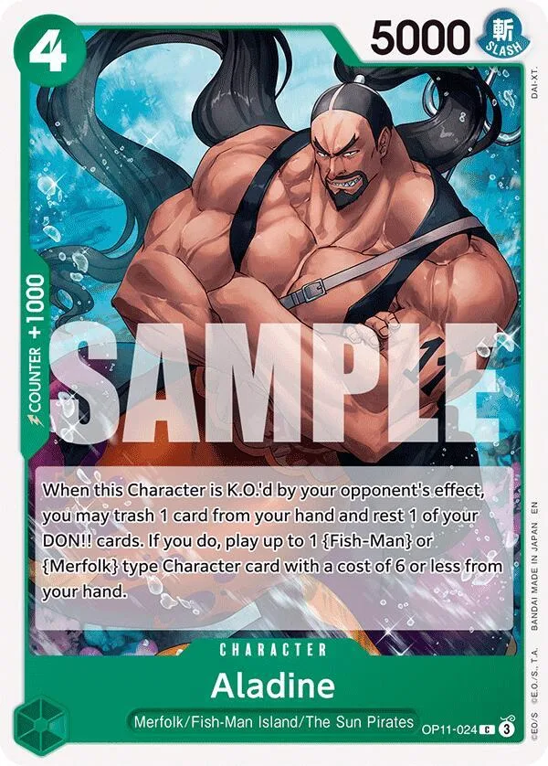 Aladine card front
