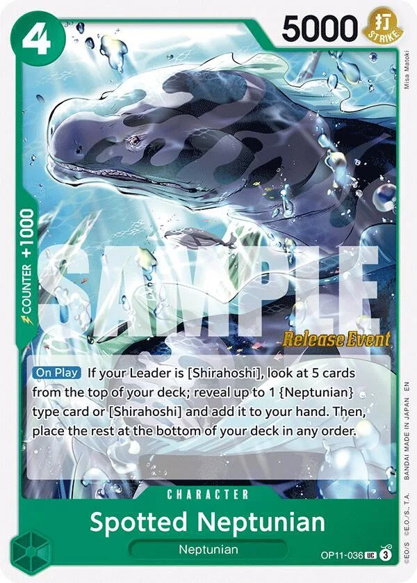 Spotted Neptunian card front