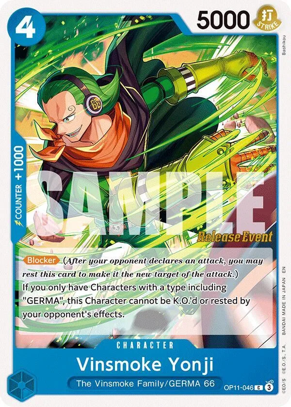 Vinsmoke Yonji card front