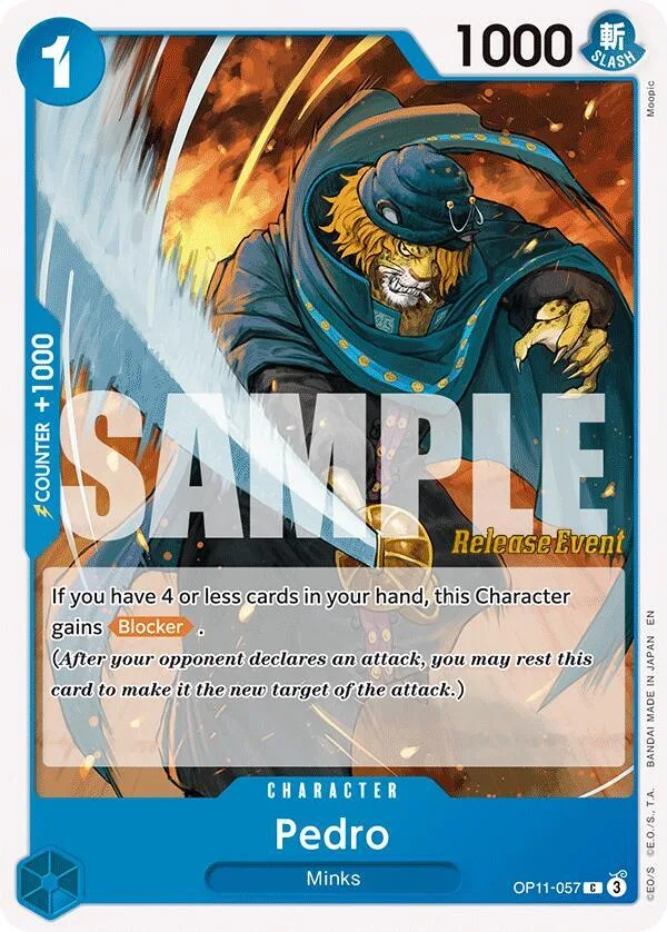 Pedro card front