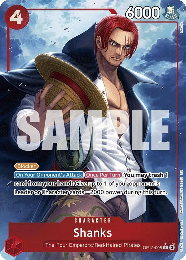 Shanks (Alternate Art) card front