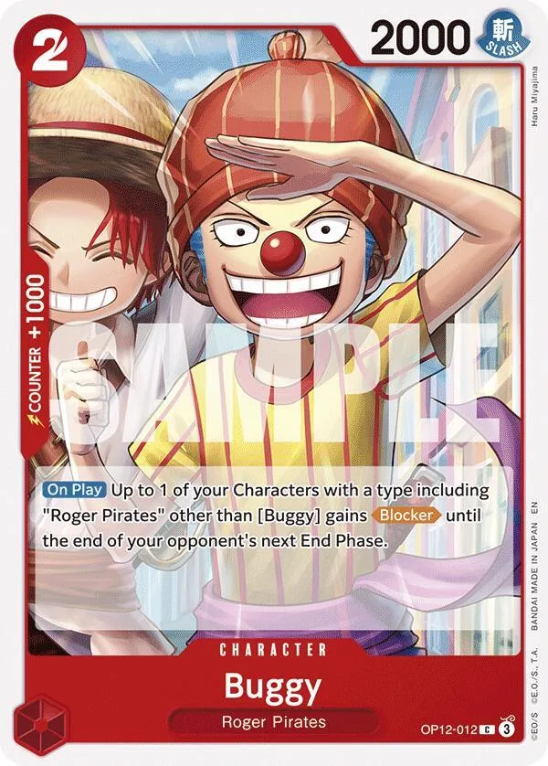 Buggy card front