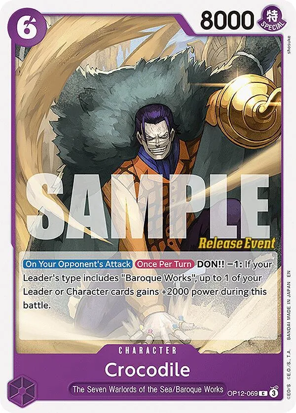 Crocodile card front