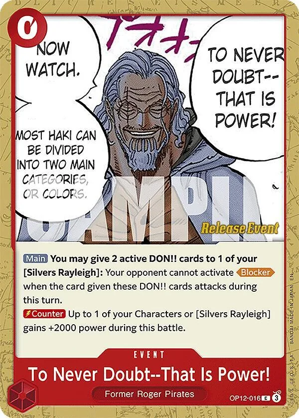 To Never Doubt--That Is Power! card front