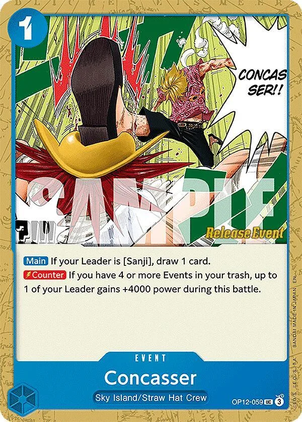Concasser card front