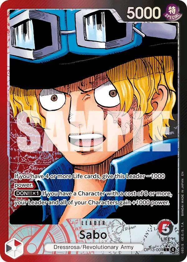 Sabo (Alternate Art) card front