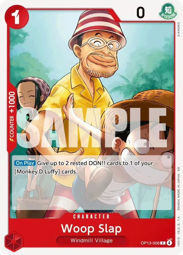 Woop Slap card front