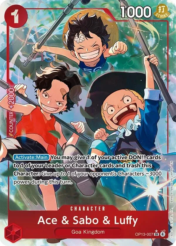Ace & Sabo & Luffy (Alternate Art) card front
