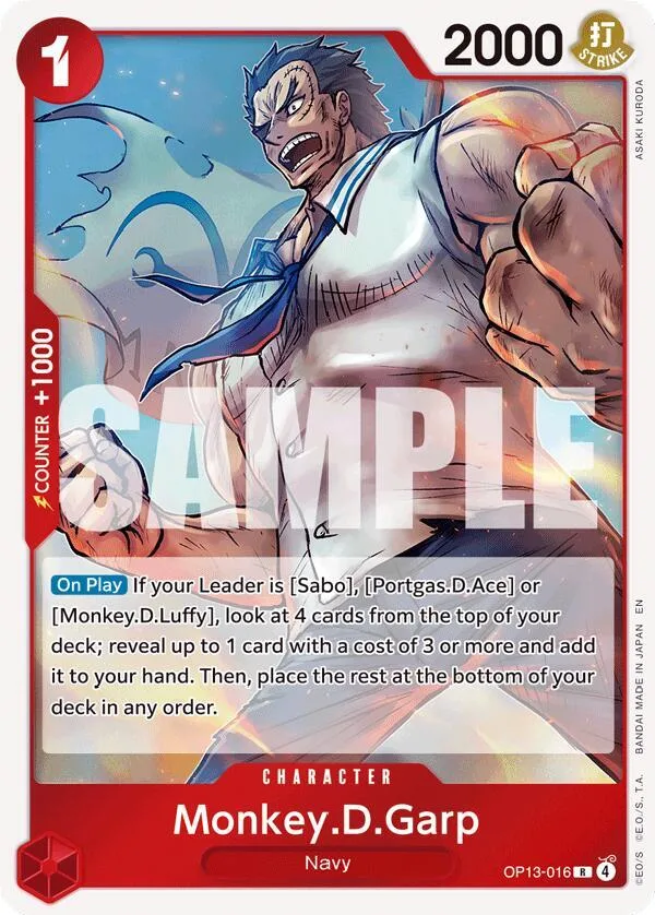 Monkey.D.Garp card front