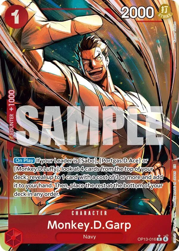 Monkey.D.Garp (Alternate Art) card front