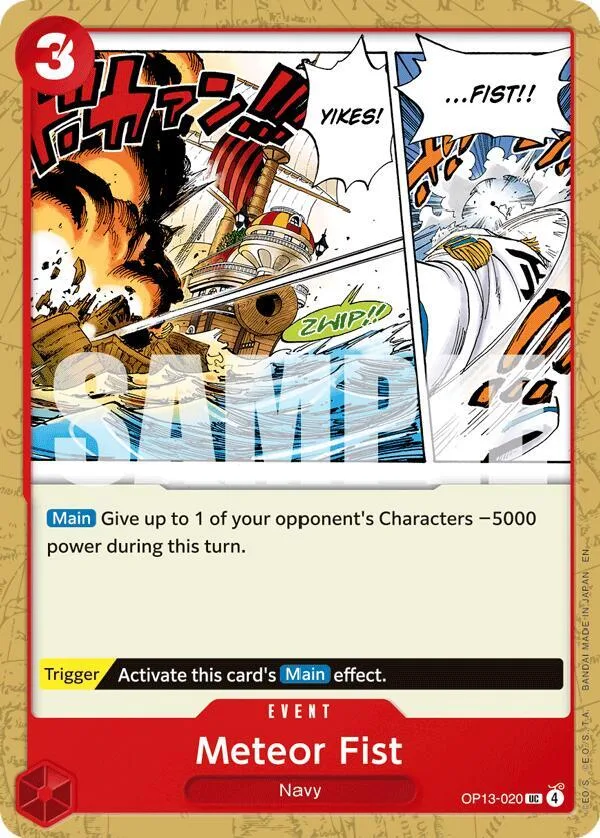 Meteor Fist card front