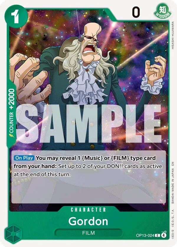 Gordon card front