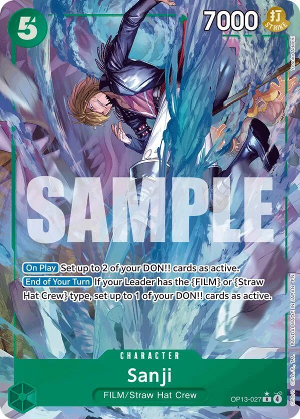 Sanji (Alternate Art) card front