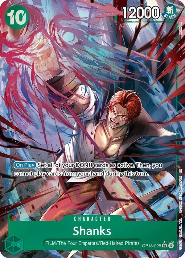 Shanks (Alternate Art) card front