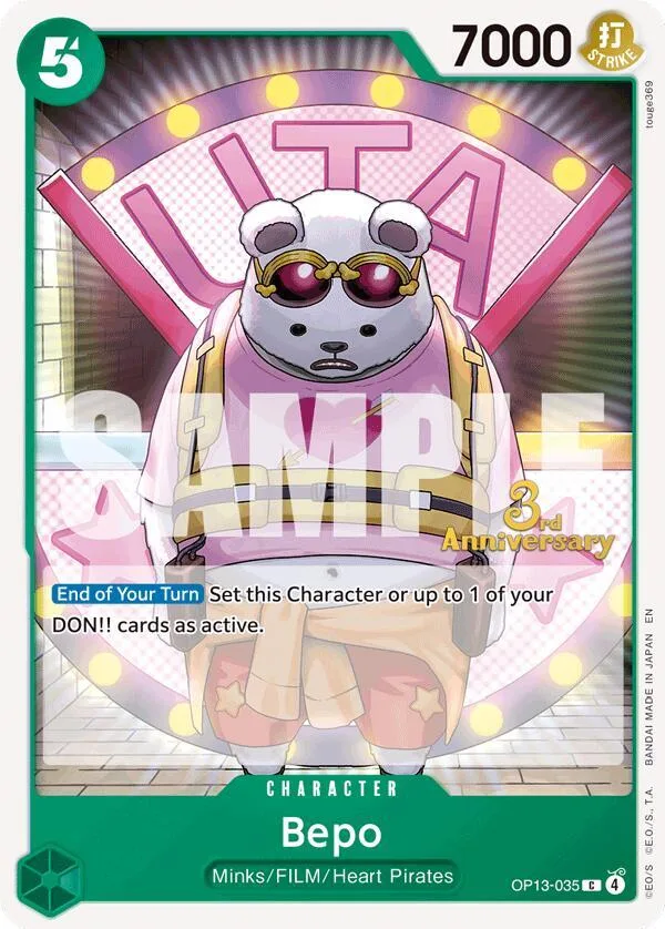 Bepo card front