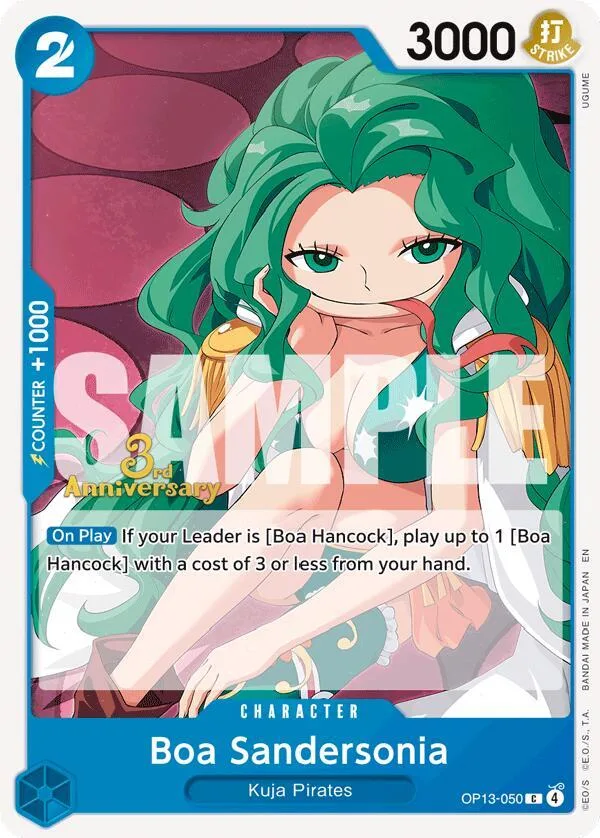 Boa Sandersonia card front