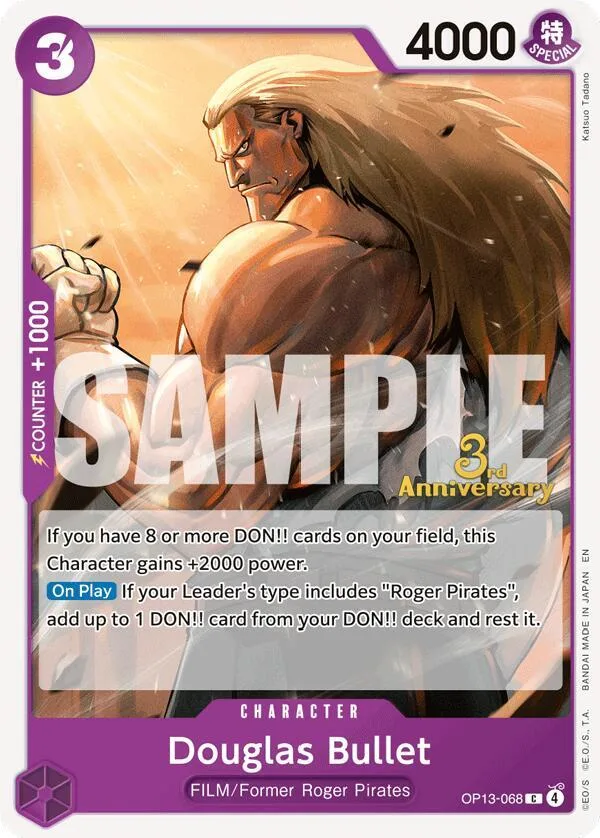 Douglas Bullet card front