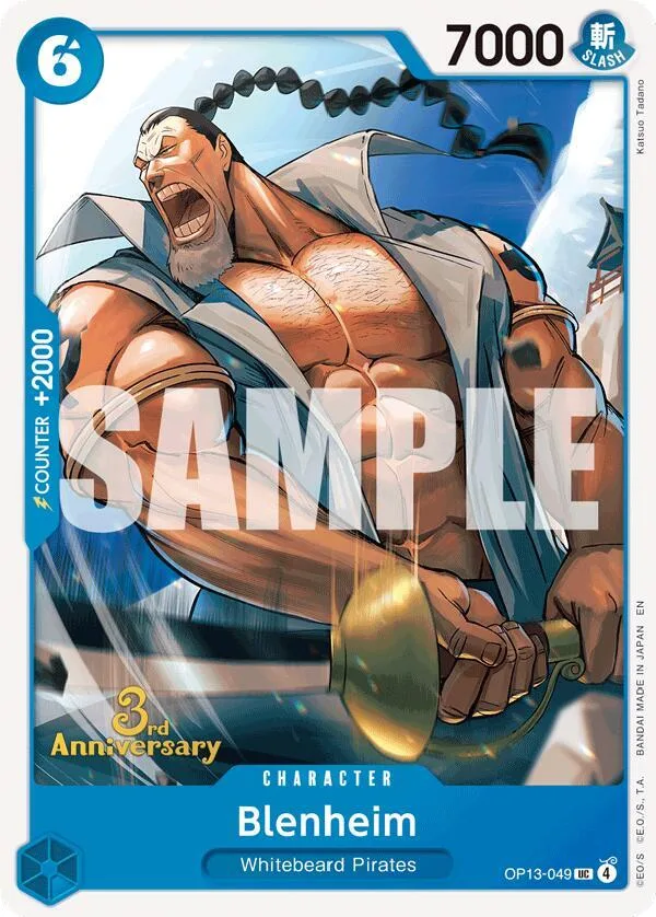 Blenheim card front
