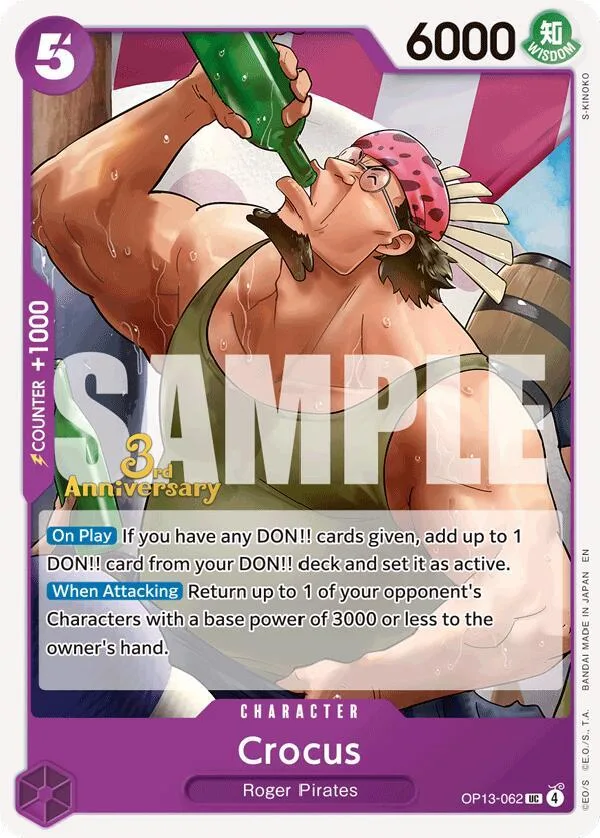 Crocus card front