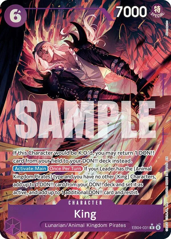 King (Alternate Art) card front