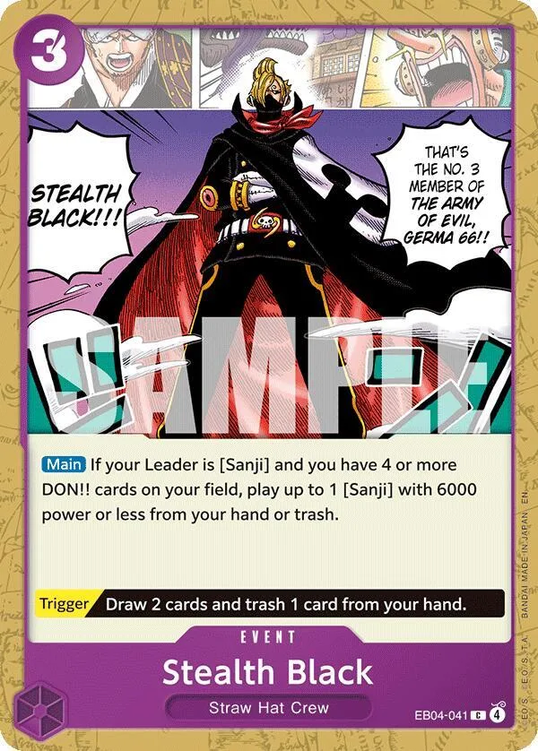 Stealth Black card front