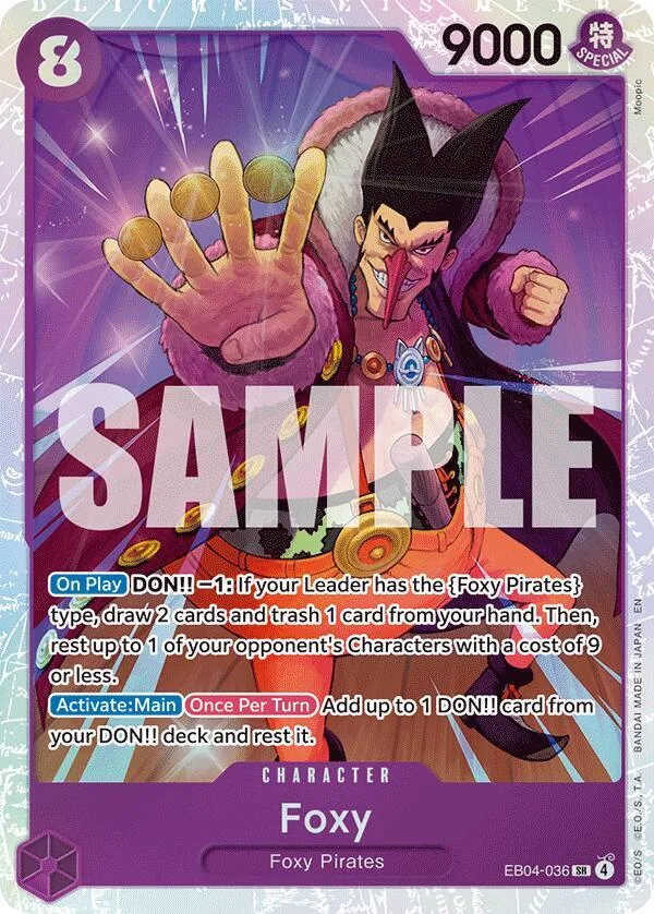 Foxy card front