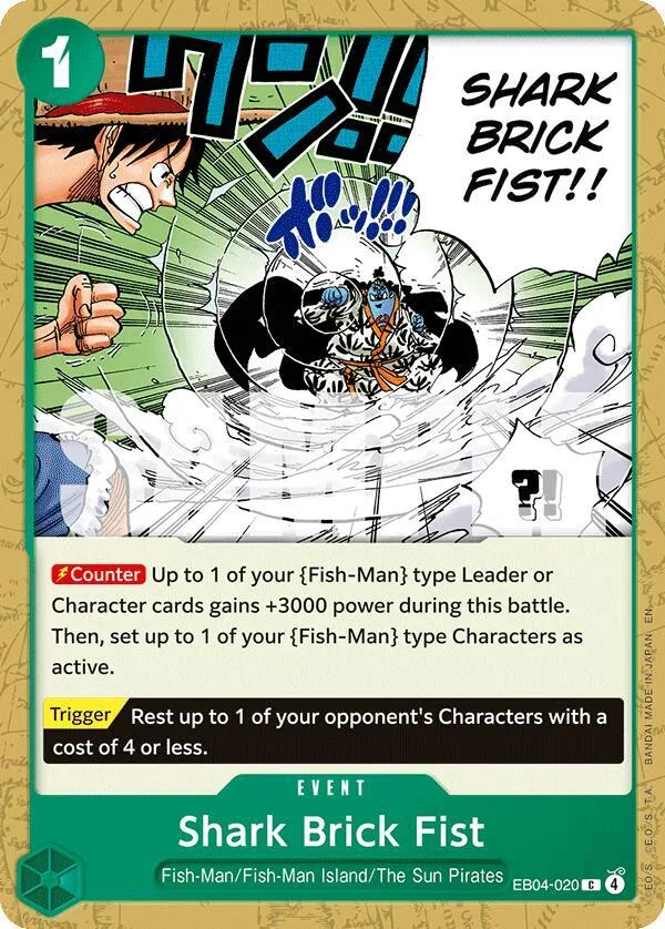 Shark Brick Fist card front