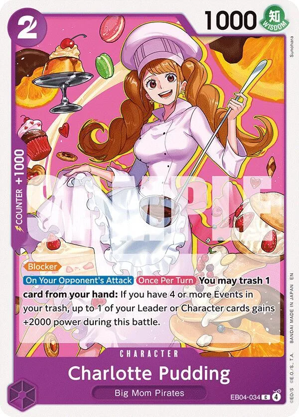 Charlotte Pudding card front