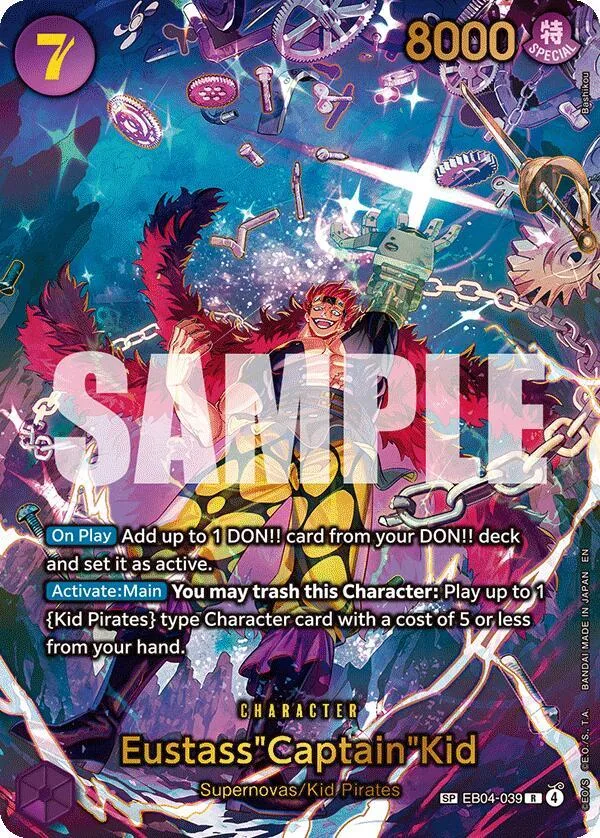 Eustass"Captain"Kid (SP) card front