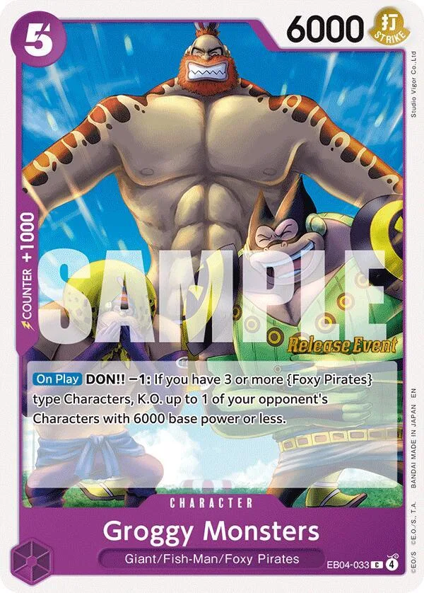 Groggy Monsters card front