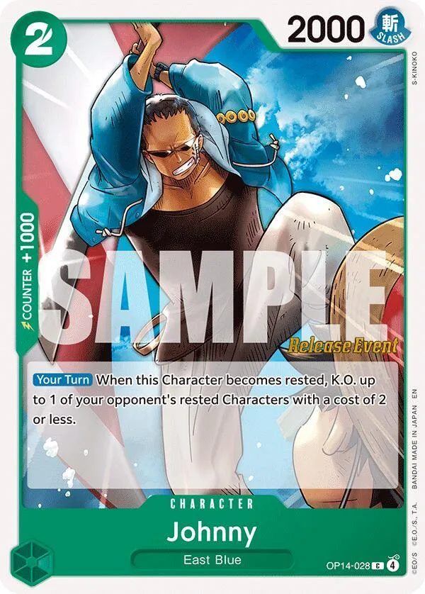 Johnny card front