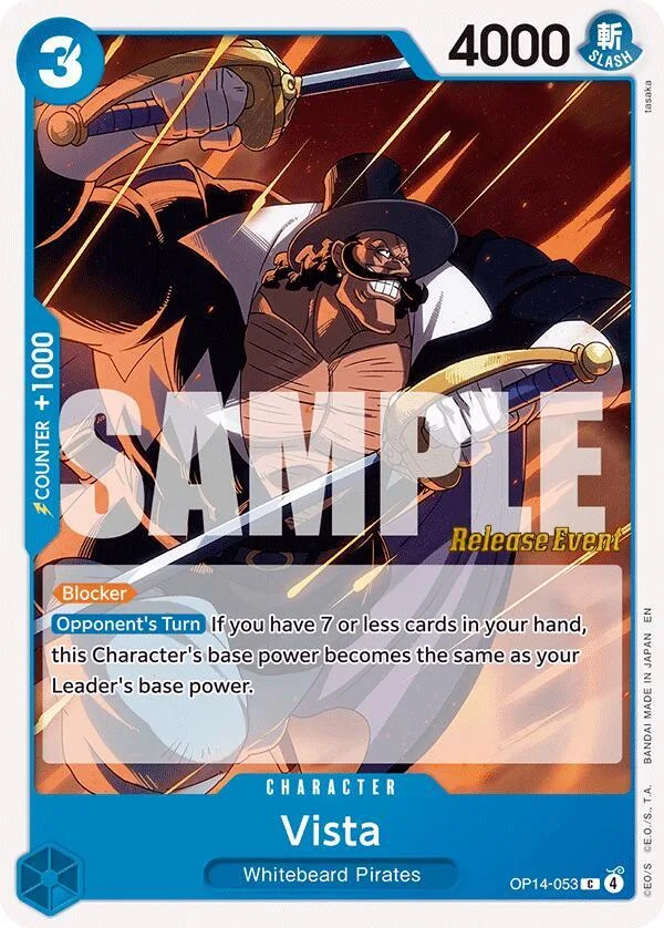 Vista card front