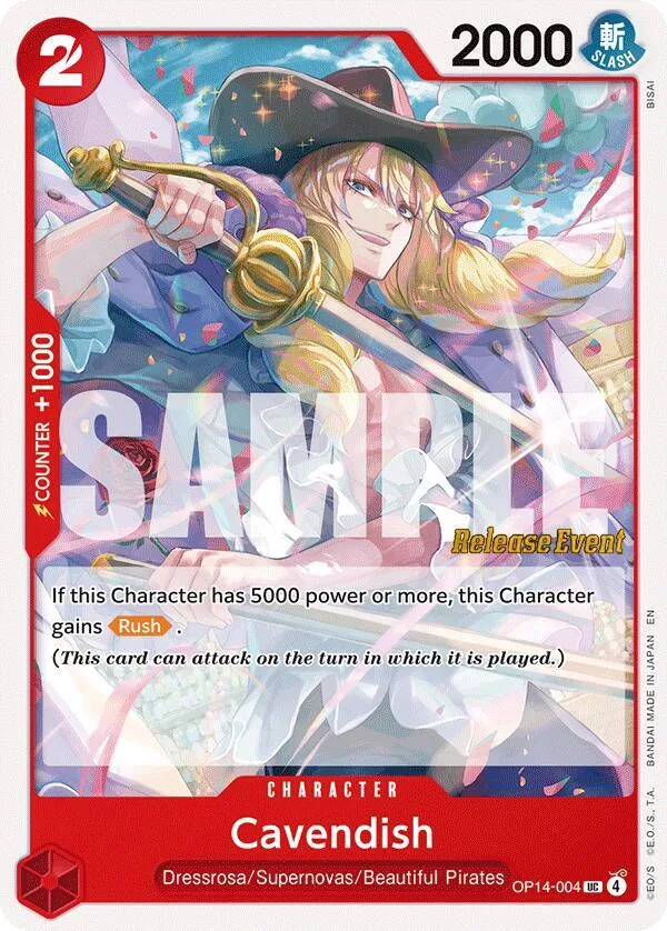 Cavendish card front