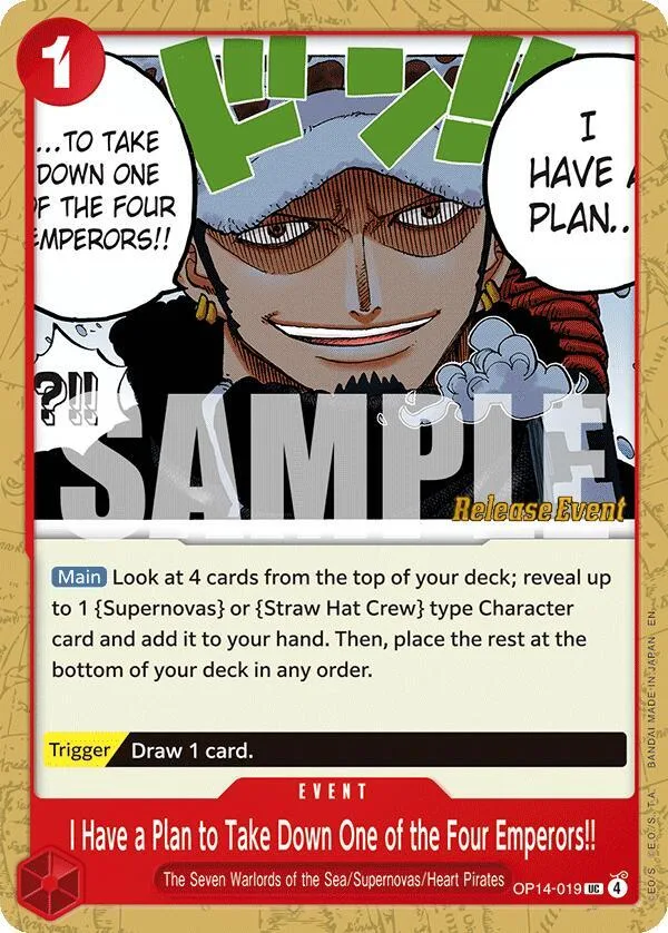 I Have a Plan to Take Down One of the Four Emperors!! card front