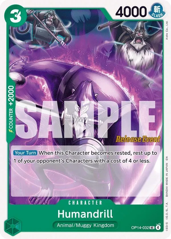 Humandrill card front