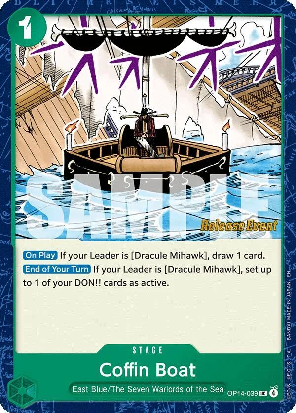 Coffin Boat card front