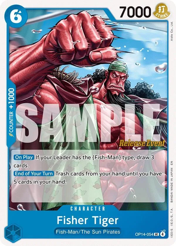 Fisher Tiger card front