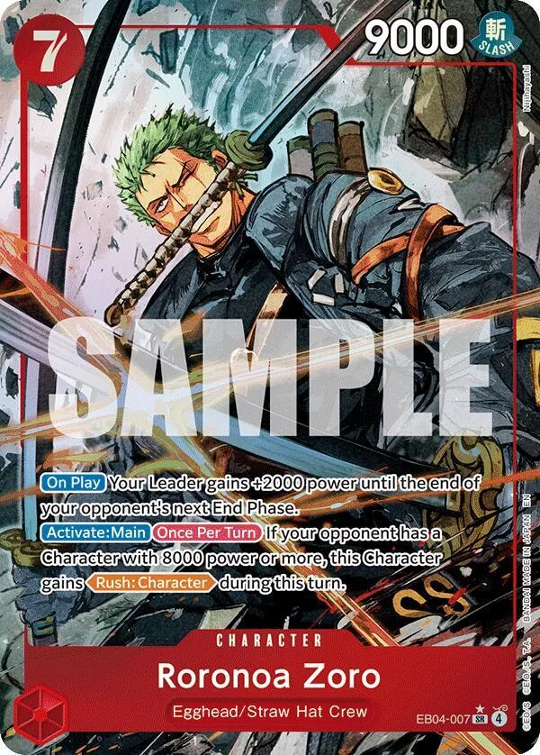 Roronoa Zoro (Alternate Art) card front