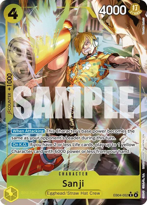 Sanji (Alternate Art) card front