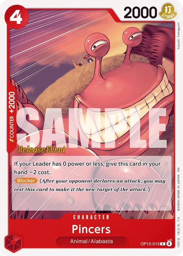 Pincers card front