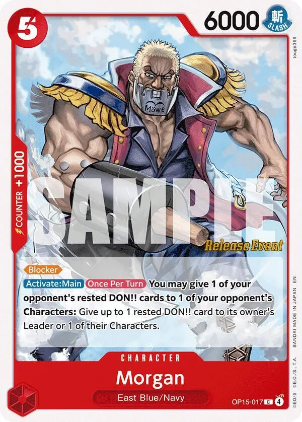 Morgan card front