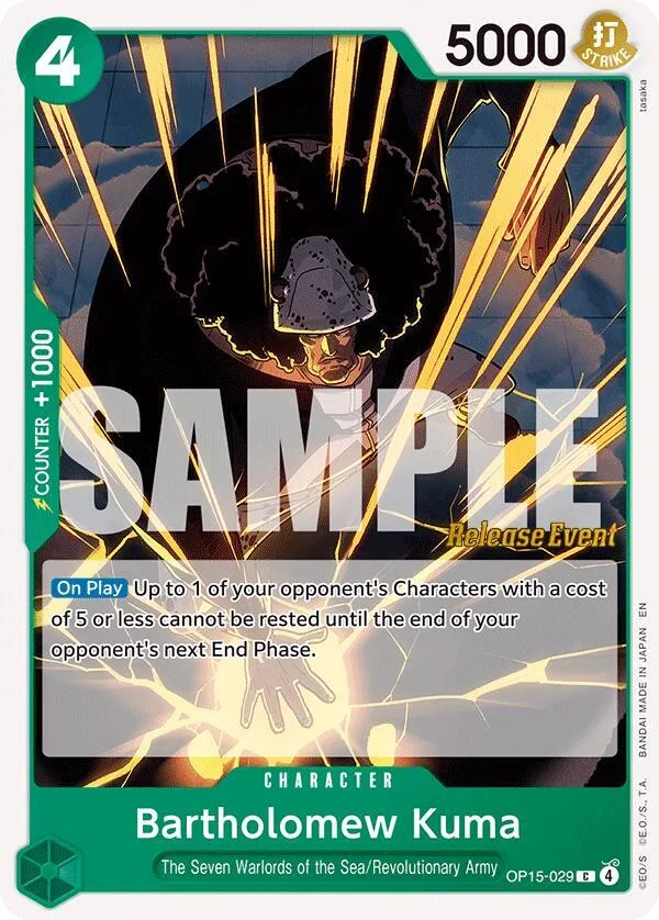 Bartholomew Kuma card front