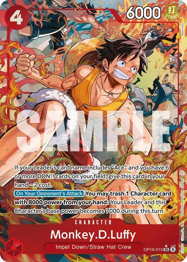 Monkey.D.Luffy (Alternate Art) card front