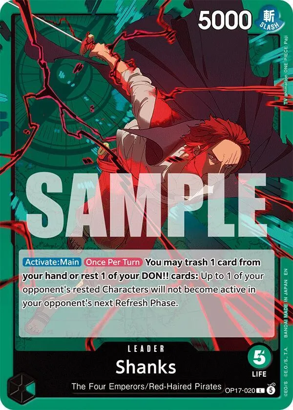 Shanks card front